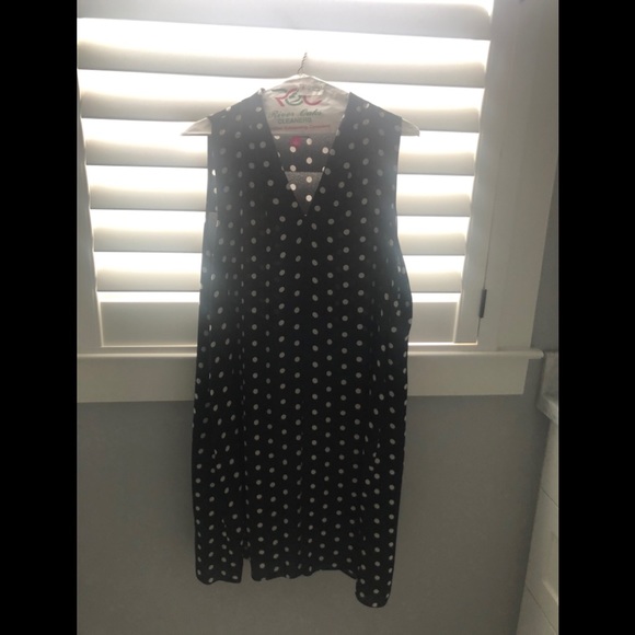 vince camuto polka dot dress